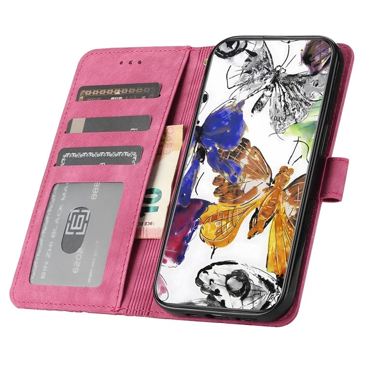 For Samsung Galaxy A05s 4G Protective Phone Case Imprinted Butterfly Stand Cover