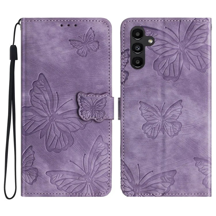 For Samsung Galaxy A05s 4G Protective Phone Case Imprinted Butterfly Stand Cover