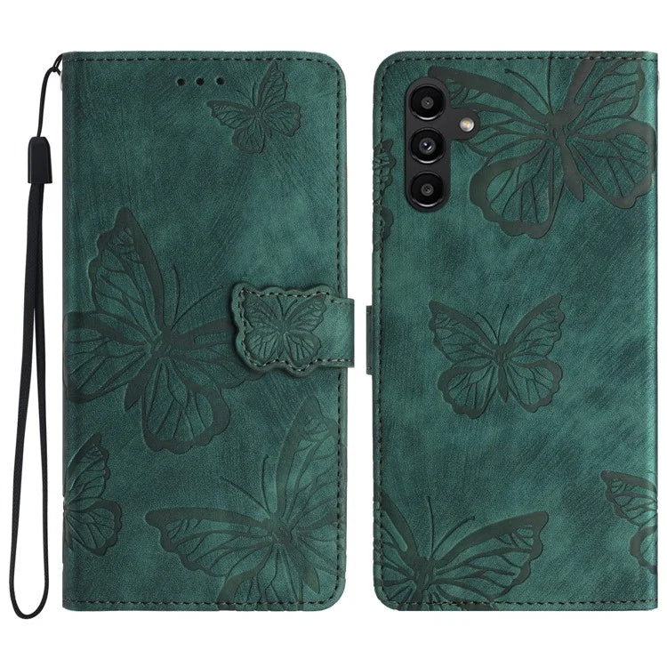 For Samsung Galaxy A05s 4G Protective Phone Case Imprinted Butterfly Stand Cover