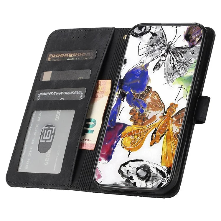 For Samsung Galaxy A05s 4G Protective Phone Case Imprinted Butterfly Stand Cover