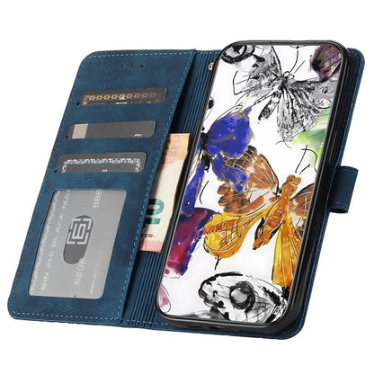 For Samsung Galaxy A05s 4G Protective Phone Case Imprinted Butterfly Stand Cover