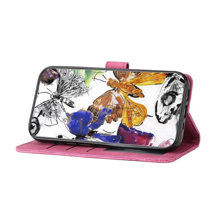For Xiaomi Redmi 13C 4G / Poco C65 4G Case Butterfly Imprinted Skin-touch Phone Cover
