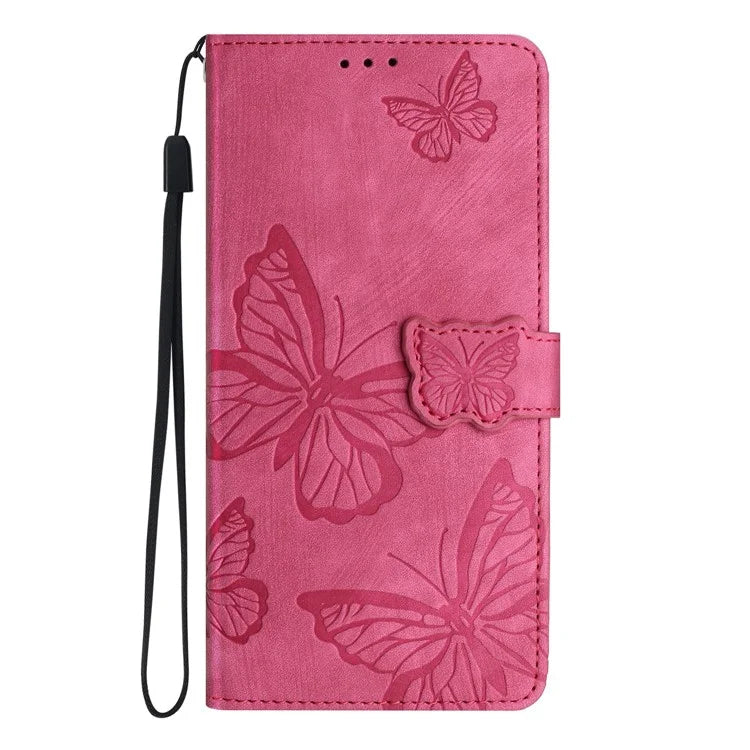 For Xiaomi Redmi 13C 4G / Poco C65 4G Case Butterfly Imprinted Skin-touch Phone Cover