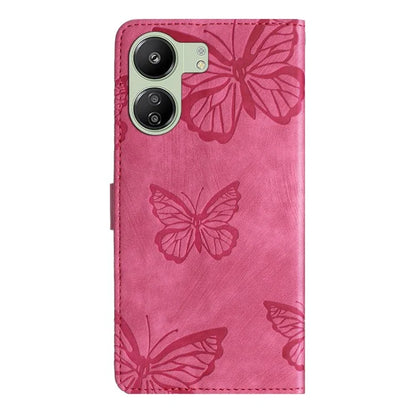 For Xiaomi Redmi 13C 4G / Poco C65 4G Case Butterfly Imprinted Skin-touch Phone Cover