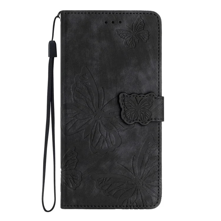 For Xiaomi Redmi 13C 4G / Poco C65 4G Case Butterfly Imprinted Skin-touch Phone Cover