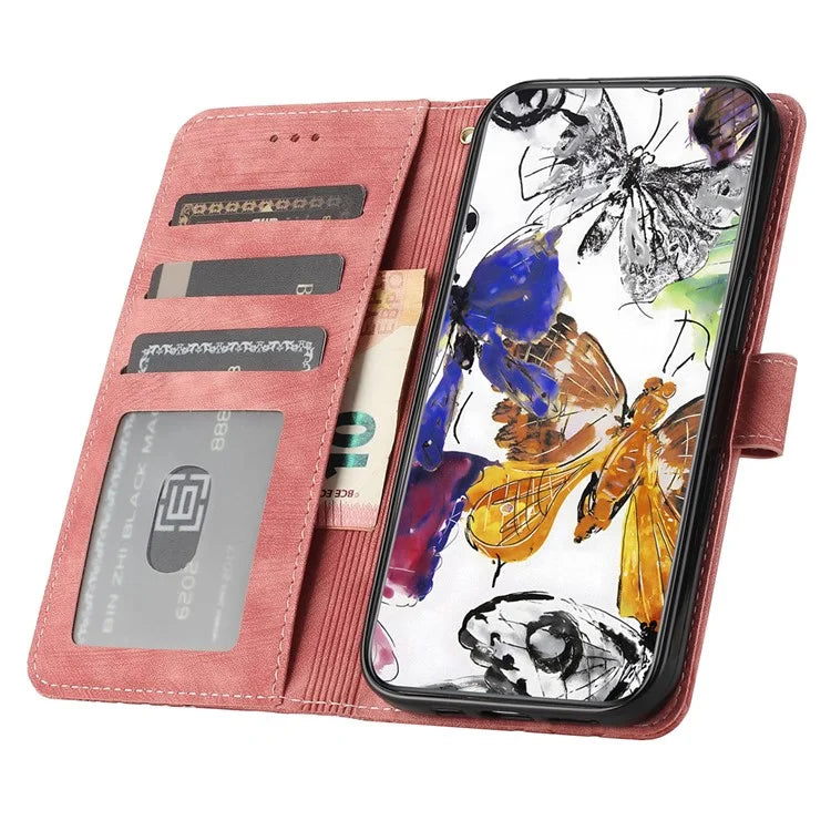 For Xiaomi Redmi 13C 4G / Poco C65 4G Case Butterfly Imprinted Skin-touch Phone Cover