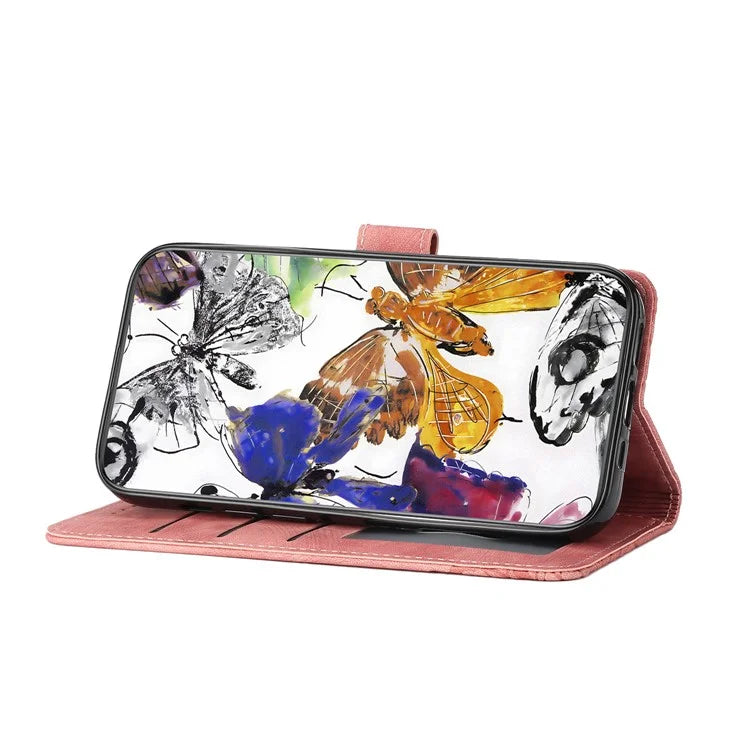 For Xiaomi Redmi 13C 4G / Poco C65 4G Case Butterfly Imprinted Skin-touch Phone Cover