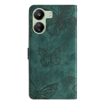 For Xiaomi Redmi 13C 4G / Poco C65 4G Case Butterfly Imprinted Skin-touch Phone Cover