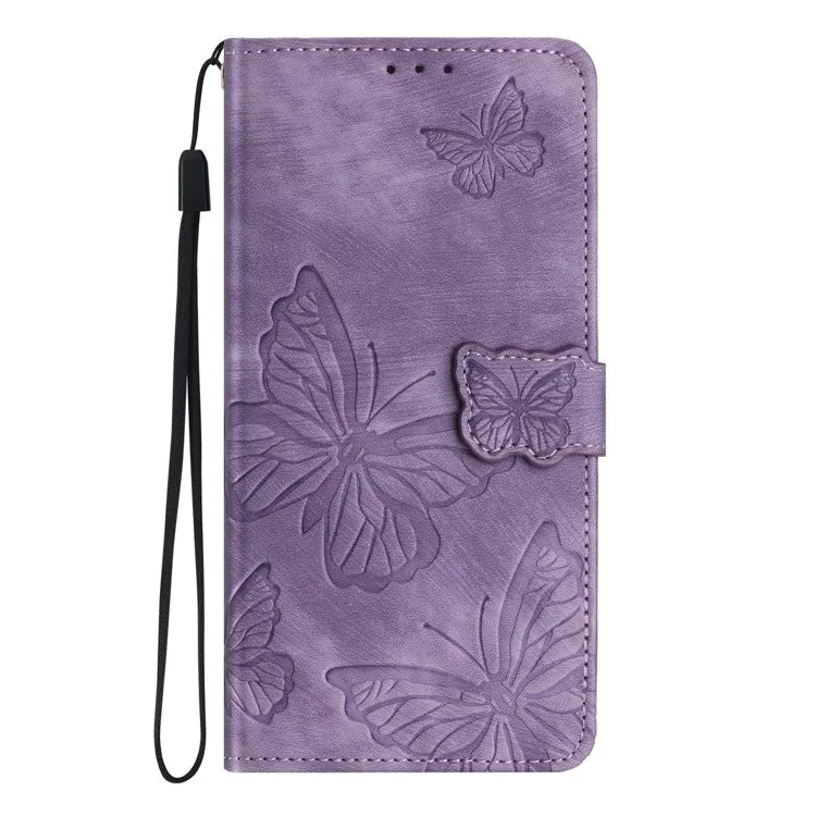 For Xiaomi Redmi 13C 4G / Poco C65 4G Case Butterfly Imprinted Skin-touch Phone Cover