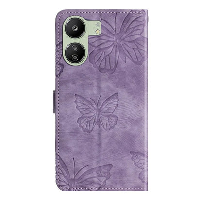 For Xiaomi Redmi 13C 4G / Poco C65 4G Case Butterfly Imprinted Skin-touch Phone Cover