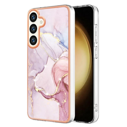 YB IMD Series-2 For Samsung Galaxy S24+ TPU Phone Case Marble Pattern Shockproof Cover
