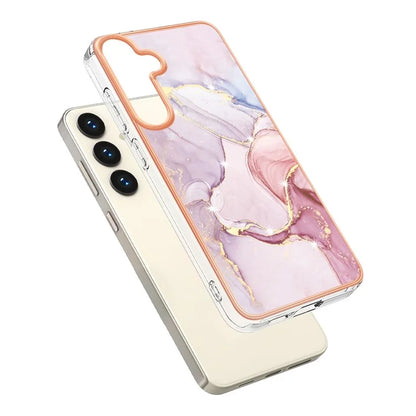 YB IMD Series-2 For Samsung Galaxy S24+ TPU Phone Case Marble Pattern Shockproof Cover