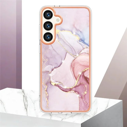 YB IMD Series-2 For Samsung Galaxy S24+ TPU Phone Case Marble Pattern Shockproof Cover