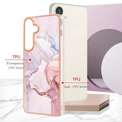 YB IMD Series-2 For Samsung Galaxy S24+ TPU Phone Case Marble Pattern Shockproof Cover