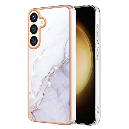 YB IMD Series-2 For Samsung Galaxy S24+ TPU Phone Case Marble Pattern Shockproof Cover