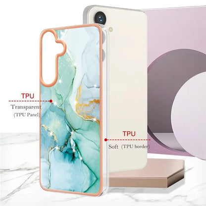 YB IMD Series-2 For Samsung Galaxy S24+ TPU Phone Case Marble Pattern Shockproof Cover