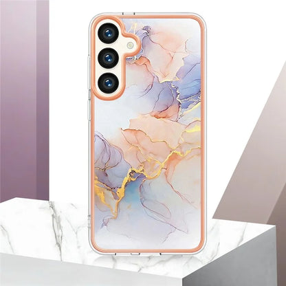 YB IMD Series-1 For Samsung Galaxy S24 Phone Case Pattern TPU Plating Cover