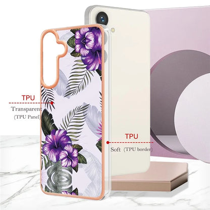 YB IMD Series-1 For Samsung Galaxy S24 Phone Case Pattern TPU Plating Cover