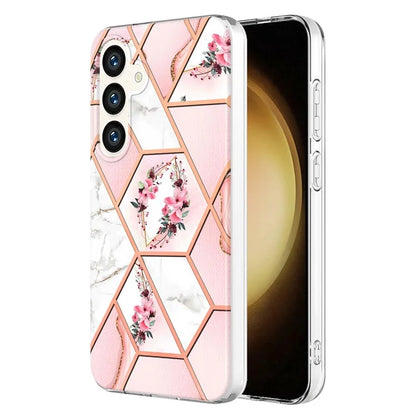 YB IMD Series-1 For Samsung Galaxy S24 Phone Case Pattern TPU Plating Cover
