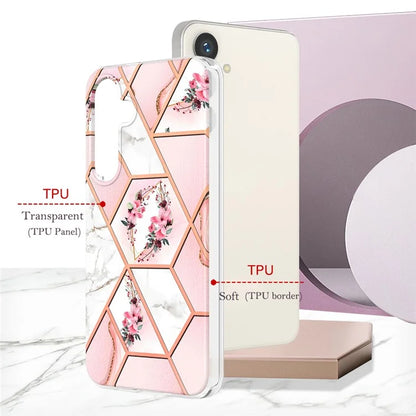 YB IMD Series-1 For Samsung Galaxy S24 Phone Case Pattern TPU Plating Cover