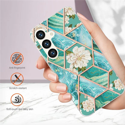 YB IMD Series-1 For Samsung Galaxy S24 Phone Case Pattern TPU Plating Cover