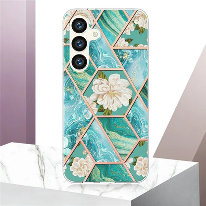 YB IMD Series-1 For Samsung Galaxy S24 Phone Case Pattern TPU Plating Cover