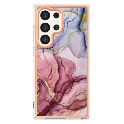 YB IMD Series-16 Style-E For Samsung Galaxy S24 Ultra Electroplating Case Soft 2.0mm TPU Phone Cover