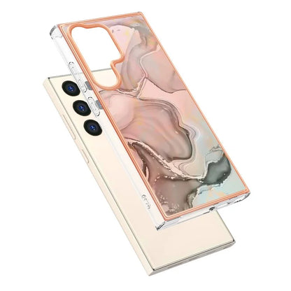 YB IMD Series-16 Style-E For Samsung Galaxy S24 Ultra Electroplating Case Soft 2.0mm TPU Phone Cover