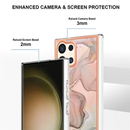 YB IMD Series-16 Style-E For Samsung Galaxy S24 Ultra Electroplating Case Soft 2.0mm TPU Phone Cover