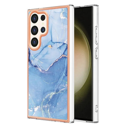 YB IMD Series-16 Style-E For Samsung Galaxy S24 Ultra Electroplating Case Soft 2.0mm TPU Phone Cover