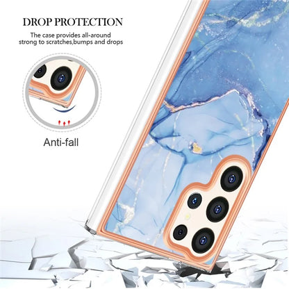 YB IMD Series-16 Style-E For Samsung Galaxy S24 Ultra Electroplating Case Soft 2.0mm TPU Phone Cover