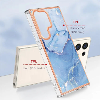 YB IMD Series-16 Style-E For Samsung Galaxy S24 Ultra Electroplating Case Soft 2.0mm TPU Phone Cover