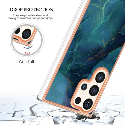 YB IMD Series-16 Style-E For Samsung Galaxy S24 Ultra Electroplating Case Soft 2.0mm TPU Phone Cover