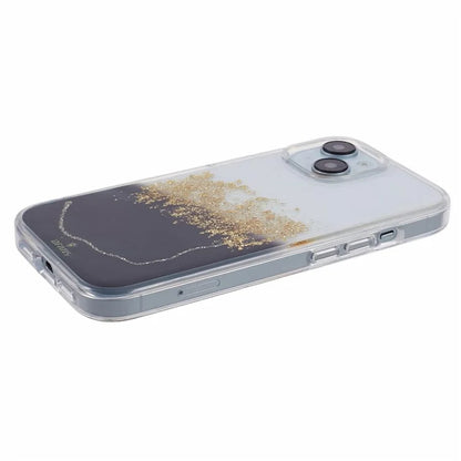DFANS Starlight Shining Series for iPhone 15 Case Glitter Decorated PC+TPU Protective Cover