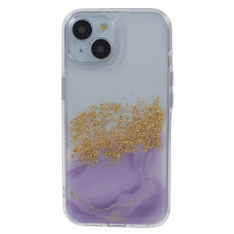 DFANS Starlight Shining Series for iPhone 15 Case Glitter Decorated PC+TPU Protective Cover