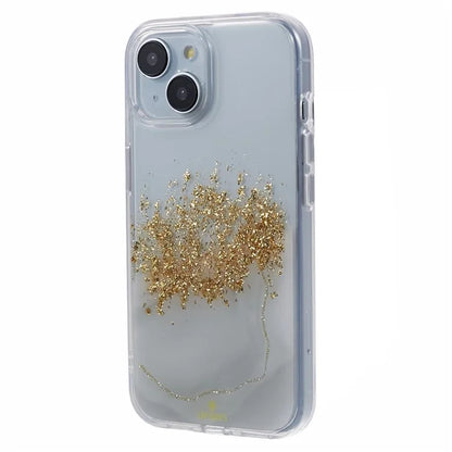 DFANS Starlight Shining Series for iPhone 15 Case Glitter Decorated PC+TPU Protective Cover