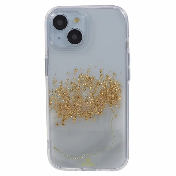 DFANS Starlight Shining Series for iPhone 15 Case Glitter Decorated PC+TPU Protective Cover