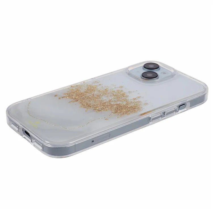 DFANS Starlight Shining Series for iPhone 15 Case Glitter Decorated PC+TPU Protective Cover