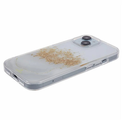 DFANS Starlight Shining Series for iPhone 15 Case Glitter Decorated PC+TPU Protective Cover