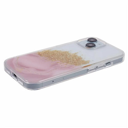 DFANS Starlight Shining Series for iPhone 15 Case Glitter Decorated PC+TPU Protective Cover