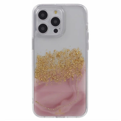 DFANS Starlight Shining Series for iPhone 15 Pro Case PC+TPU Glitter Shockproof Protective Shell