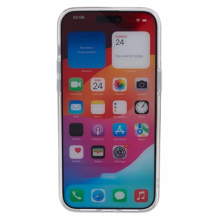 DFANS Starlight Shining Series for iPhone 15 Pro Case PC+TPU Glitter Shockproof Protective Shell