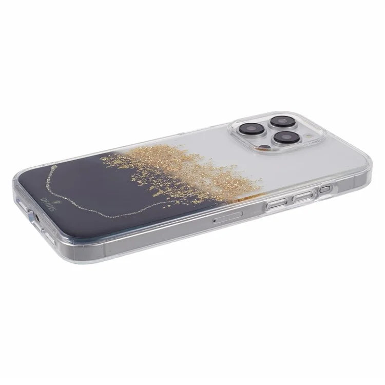 DFANS Starlight Shining Series for iPhone 15 Pro Max Cell Phone Case Shiny Glitter PC+TPU Cover