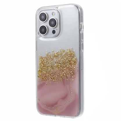 DFANS Starlight Shining Series for iPhone 15 Pro Max Cell Phone Case Shiny Glitter PC+TPU Cover