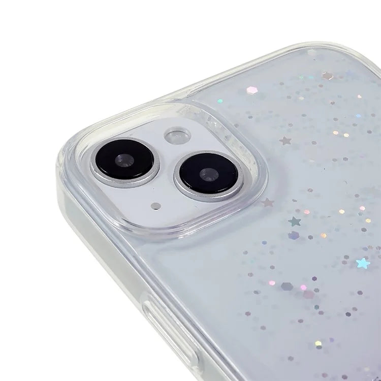 DFANS Starlight Shining Series for iPhone 15 Case Stylish Glittery PC+TPU Phone Cover
