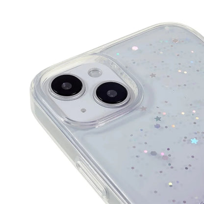DFANS Starlight Shining Series for iPhone 15 Case Stylish Glittery PC+TPU Phone Cover