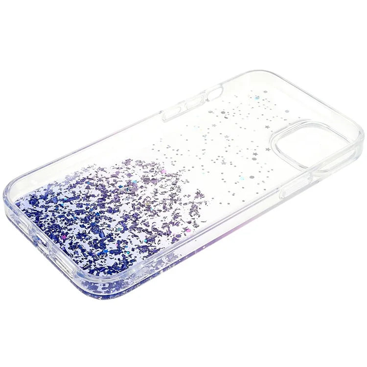 DFANS Starlight Shining Series for iPhone 15 Case Stylish Glittery PC+TPU Phone Cover