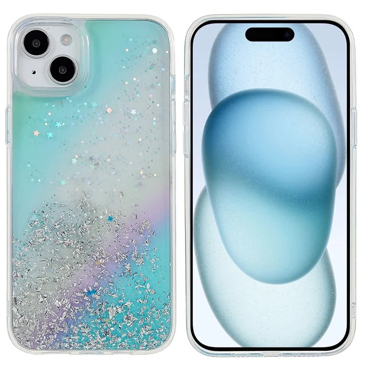 DFANS Starlight Shining Series for iPhone 15 Case Stylish Glittery PC+TPU Phone Cover