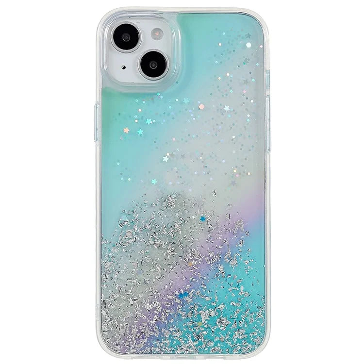 DFANS Starlight Shining Series for iPhone 15 Case Stylish Glittery PC+TPU Phone Cover