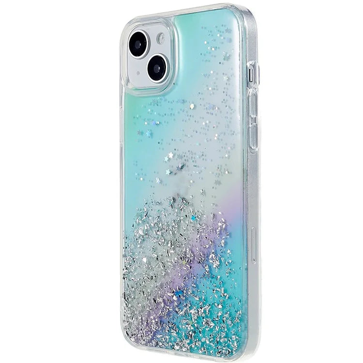 DFANS Starlight Shining Series for iPhone 15 Case Stylish Glittery PC+TPU Phone Cover